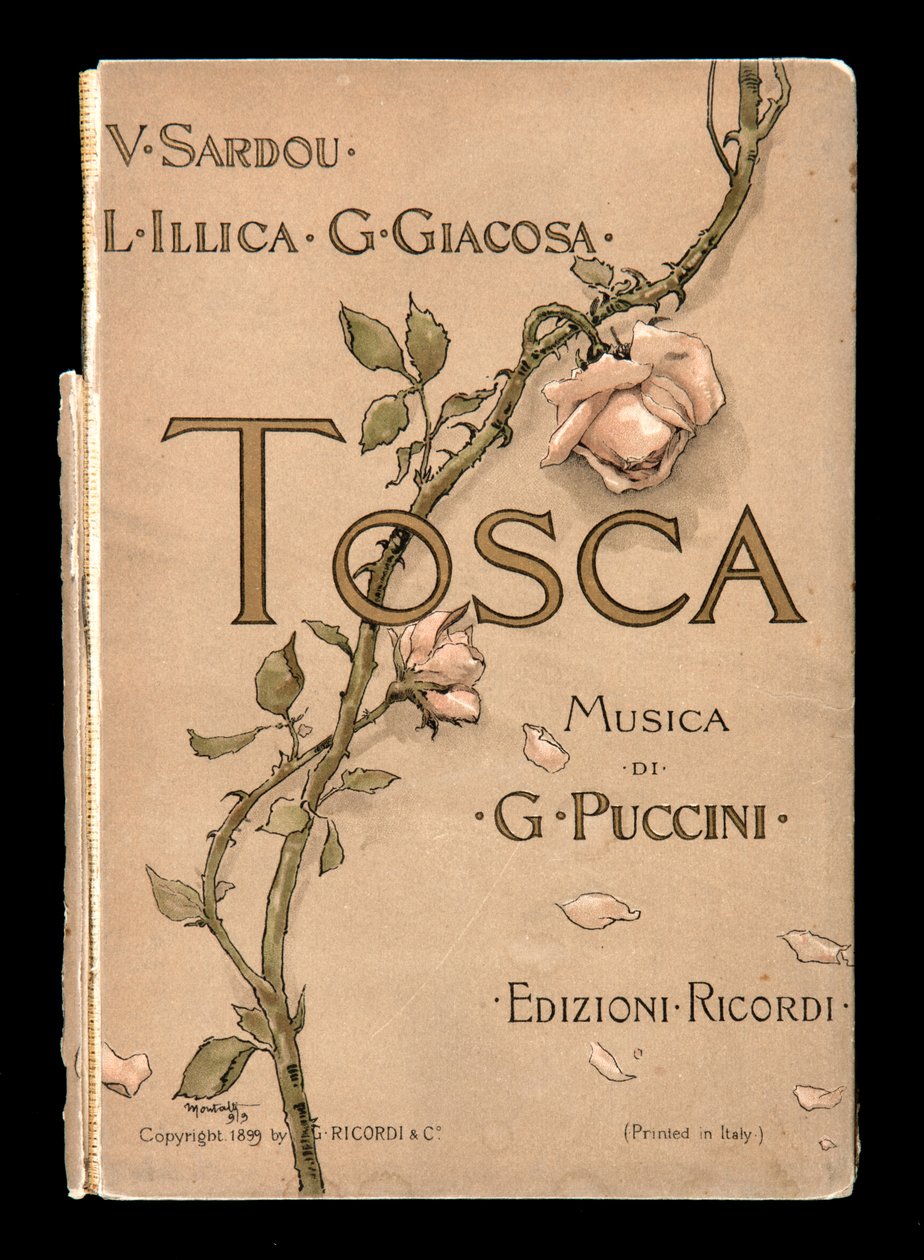 Couverture, Libretto de Tosca, Édition Ricordi, Italie - Italian School