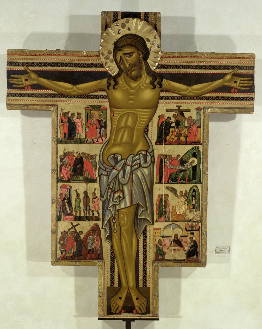 Crucifixion avec Histoires de la Passion, École de Lucques - Italian School