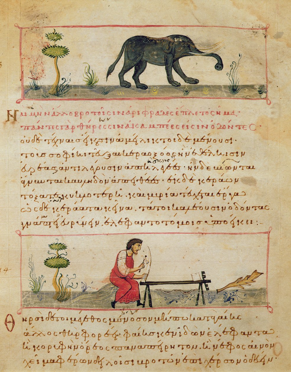 Éléphant et travail traditionnel de l