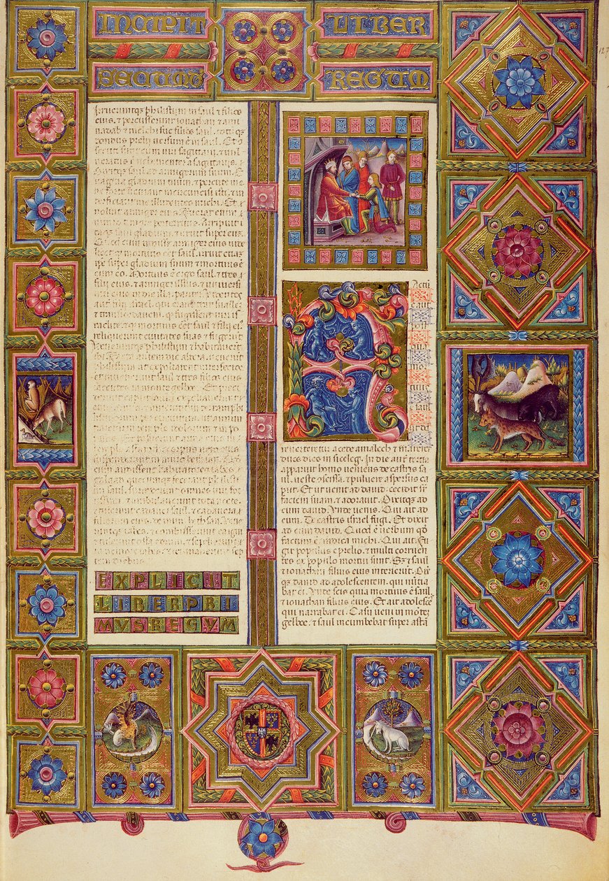 Fol.127r Le deuxième livre des Rois, de la Bible Borso d