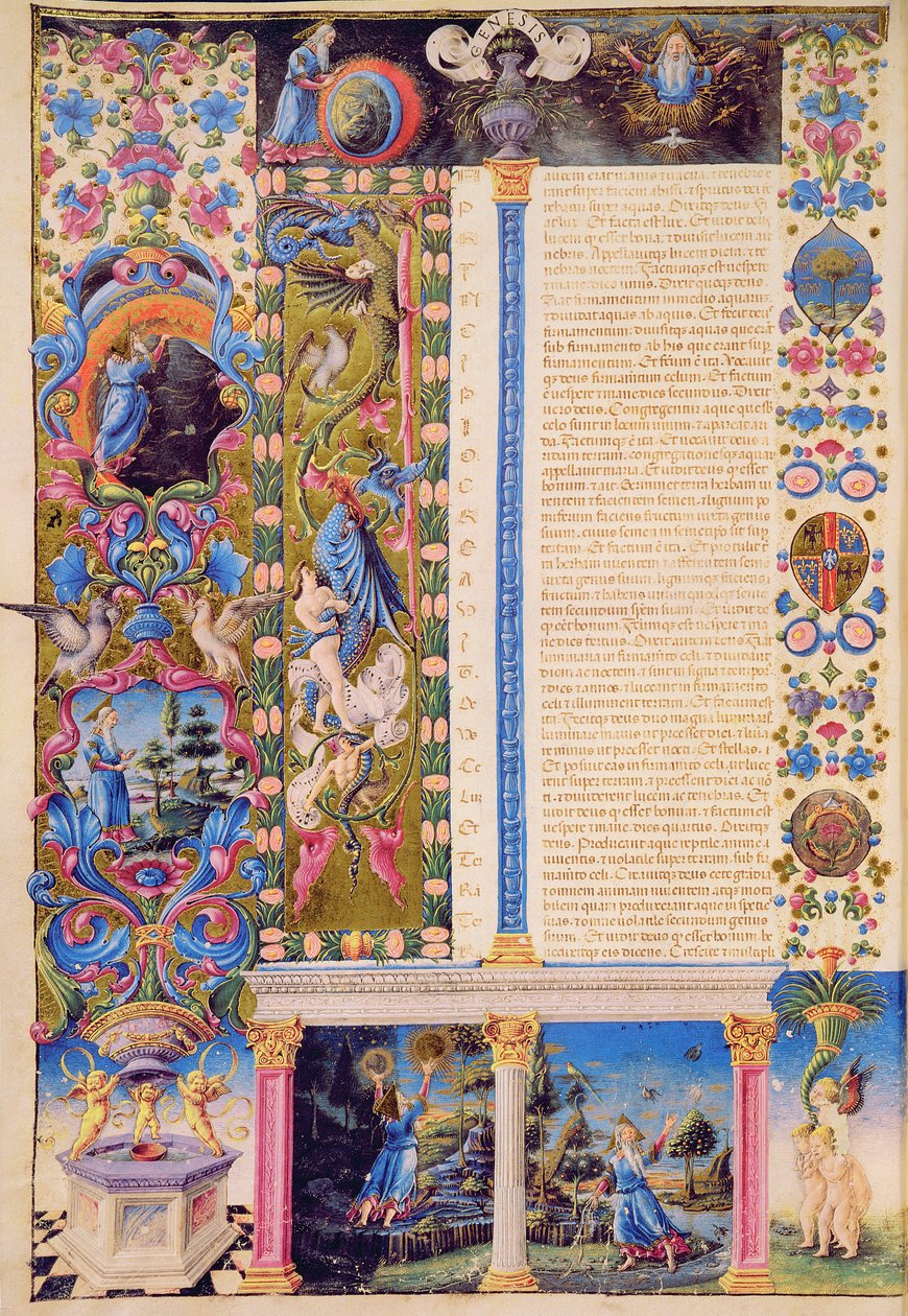 Fol.5v Genèse. Création de l