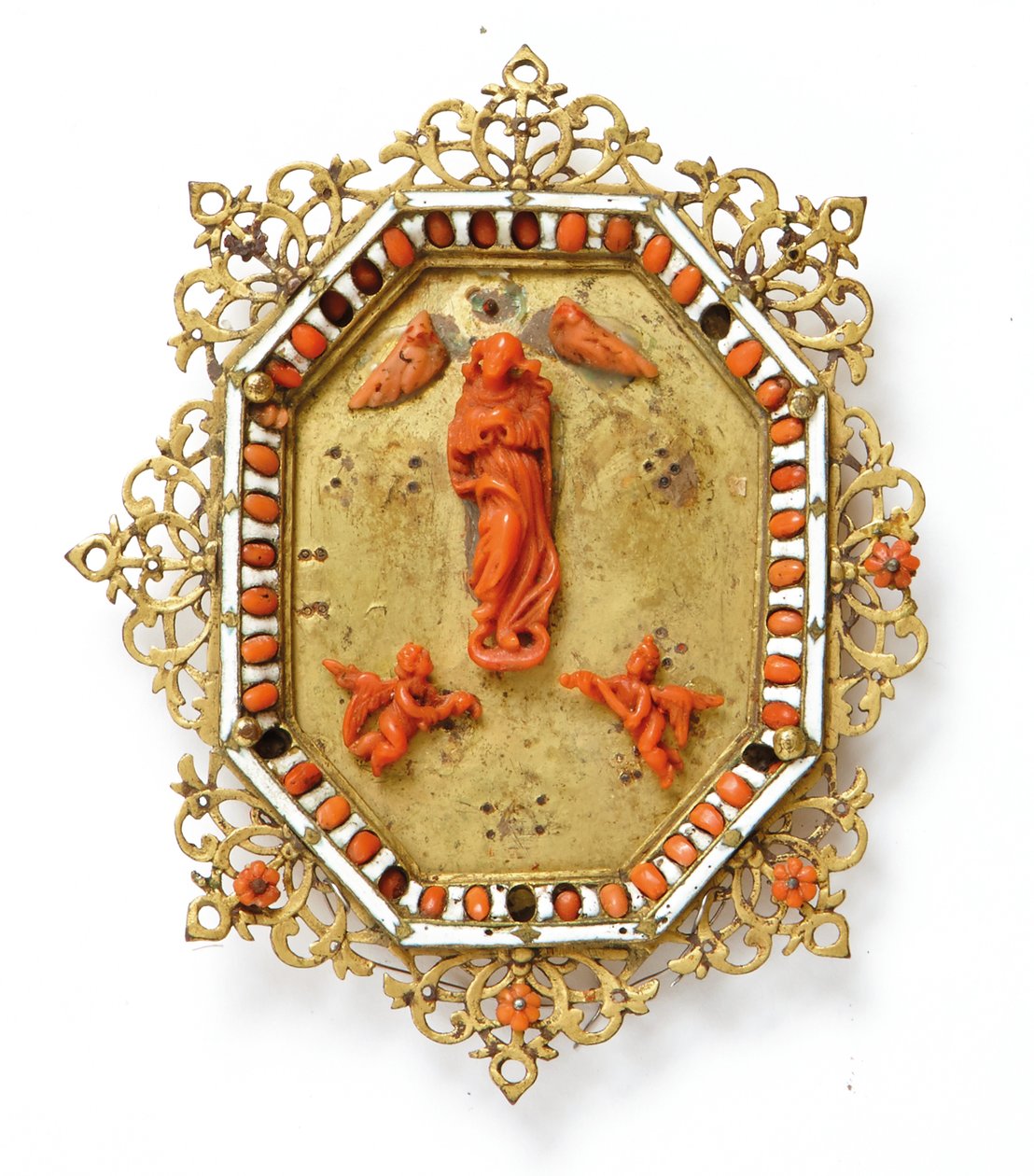 Cadre représentant la Vierge Immaculée, Trapani, milieu du 17e siècle - Italian School