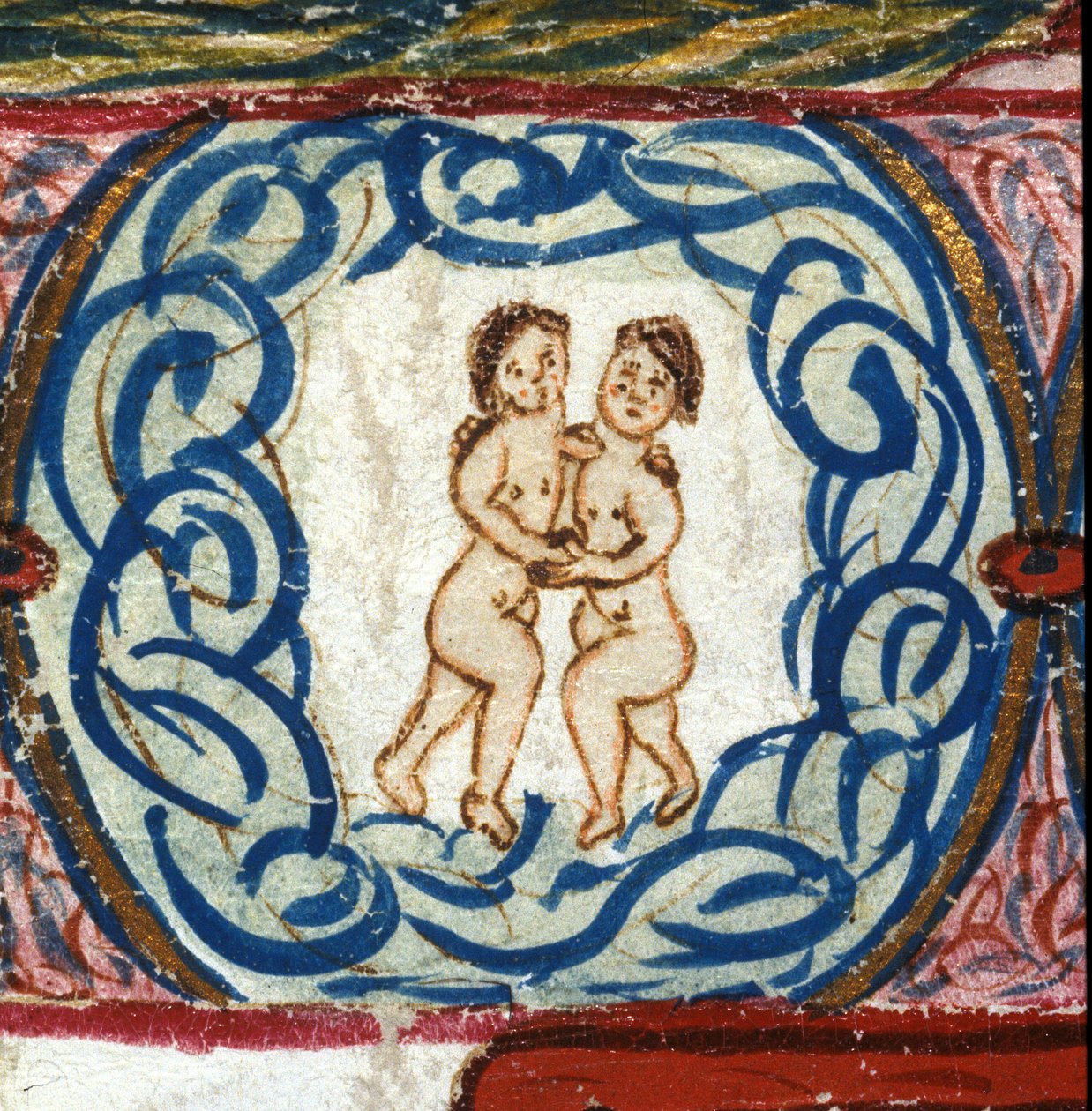 Signe des Gémeaux. Horoscope italien datant du milieu du 15ème siècle - Italian School