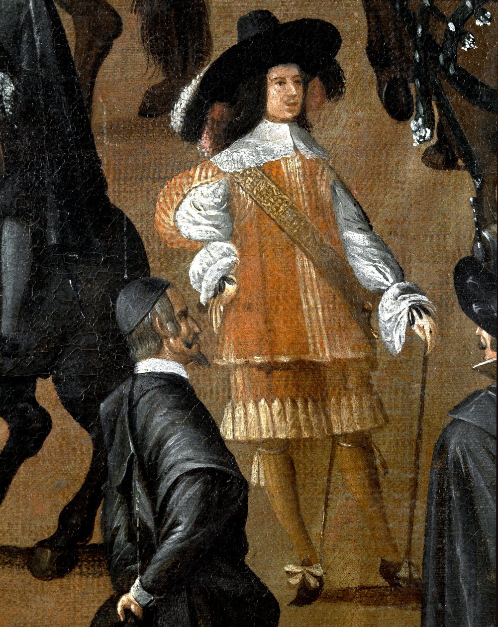Gentleman en habit espagnol (détail) - Italian School