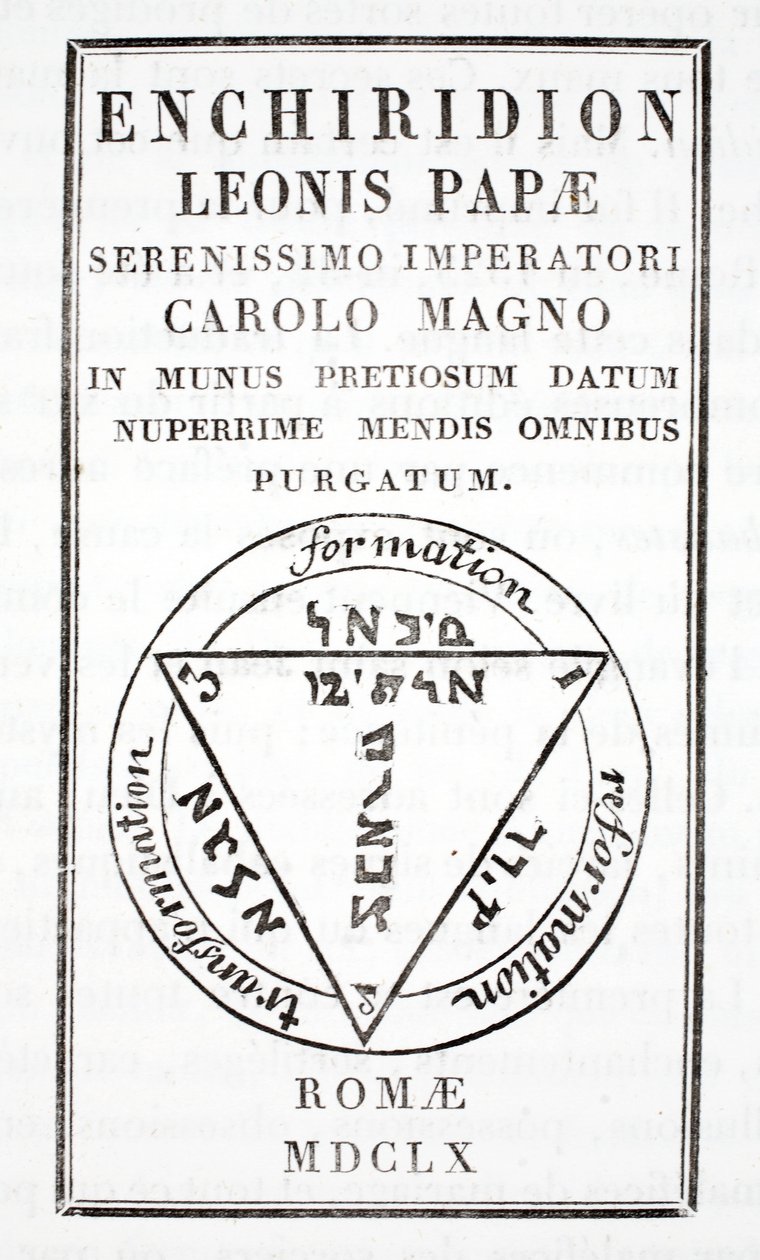 Grimoire du Pape Léon III - Italian School