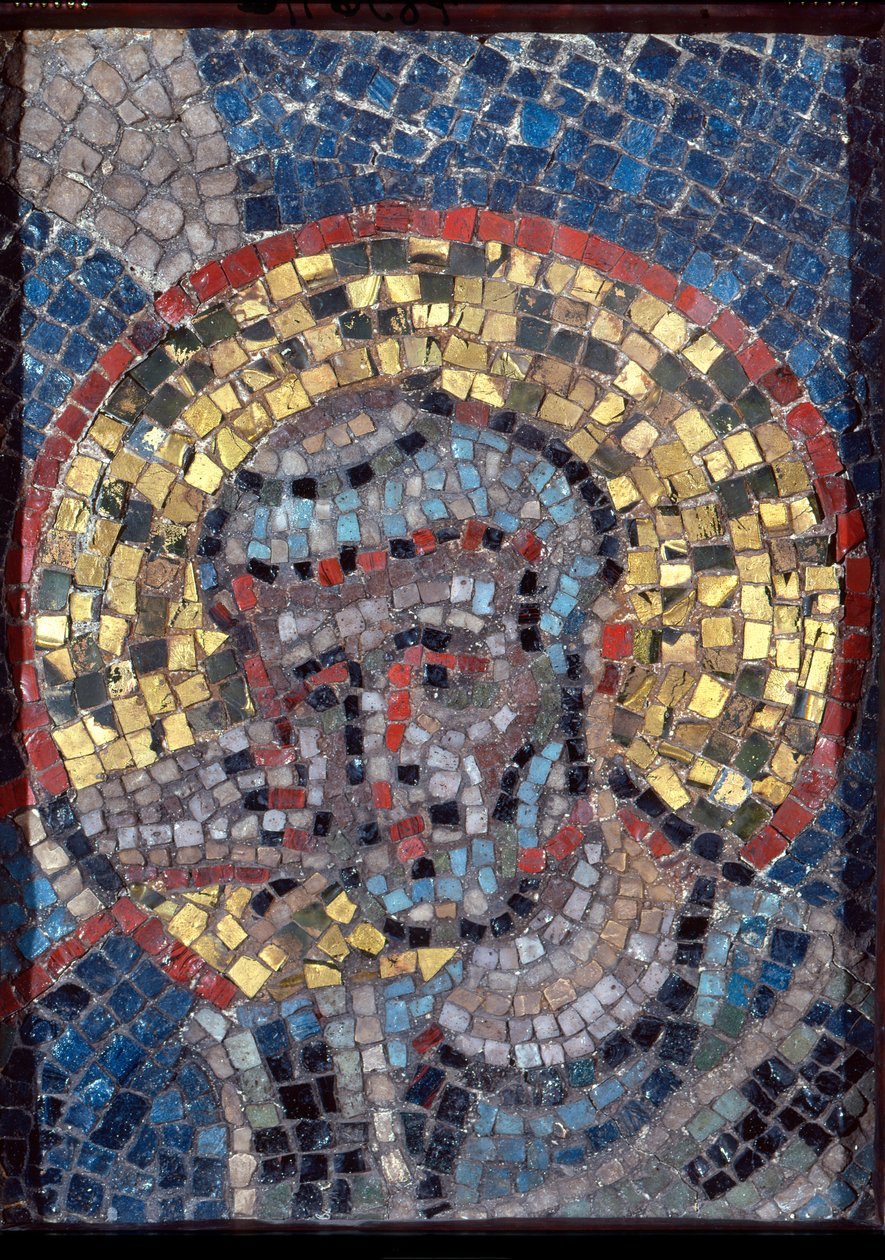 Tête de Saint Ambroise, première moitié du 9ème siècle - Italian School