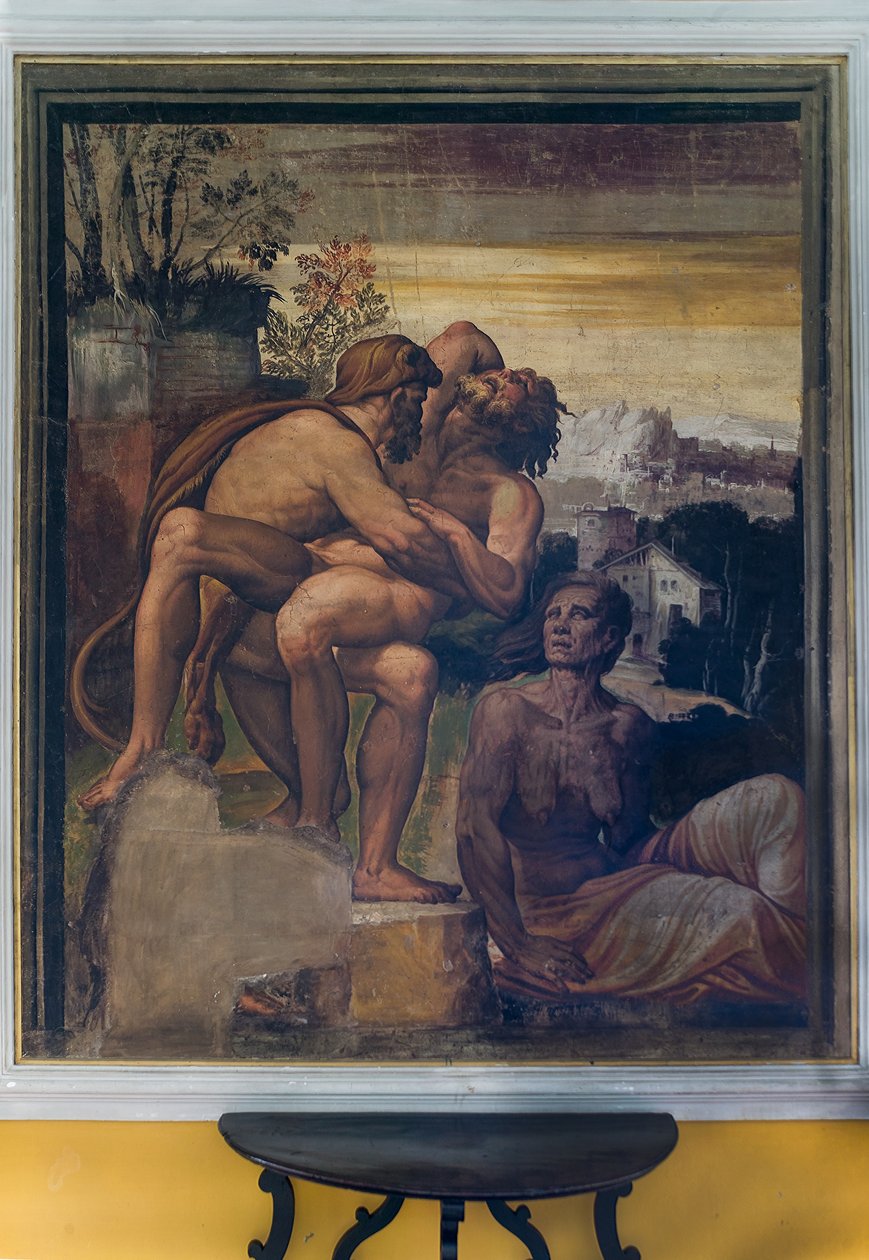 Hercule tuant Antée - Italian School