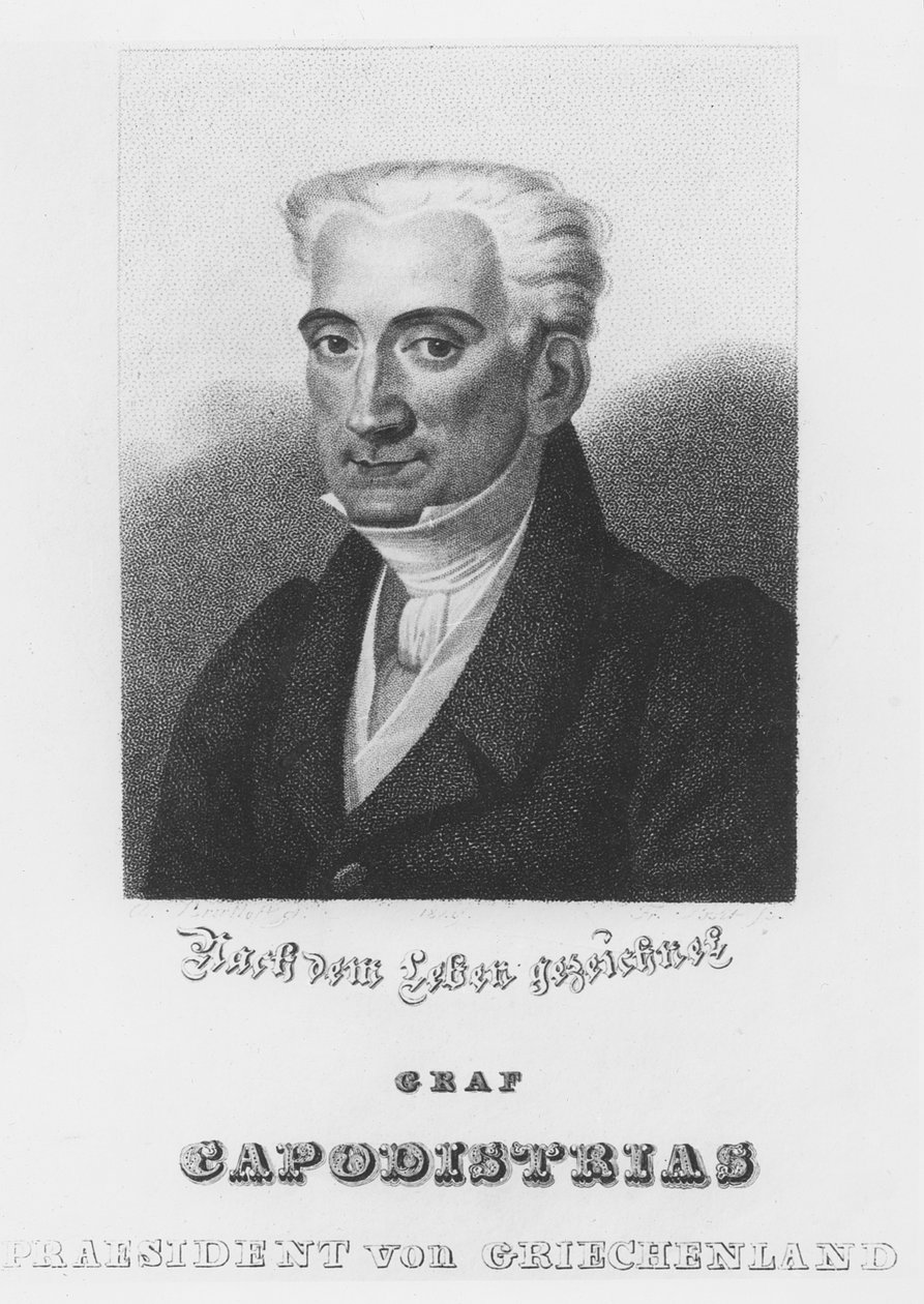 Ioannis Kapodistrias (gravure) - Italian School