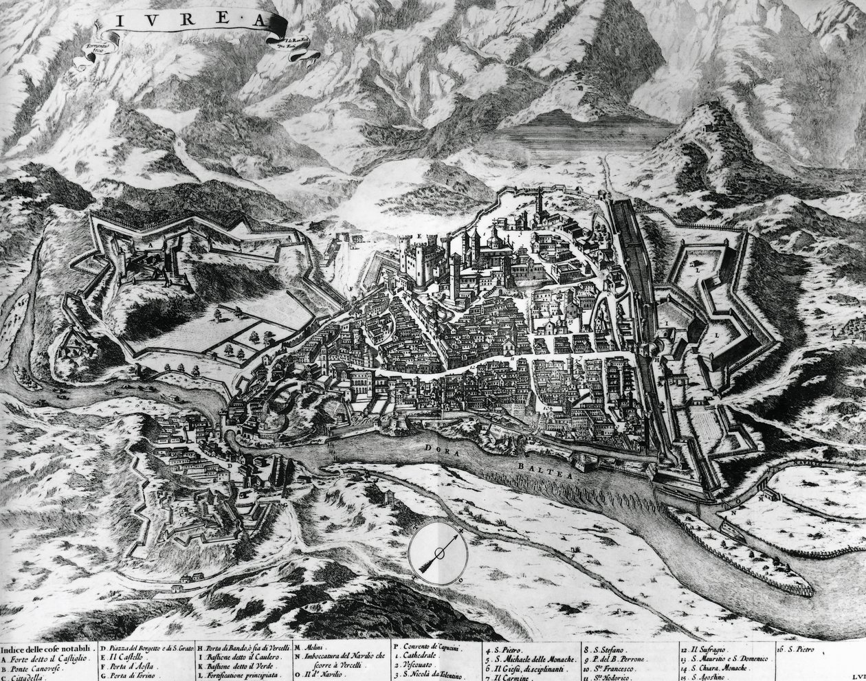 Ivrea et ses fortifications - Italian School