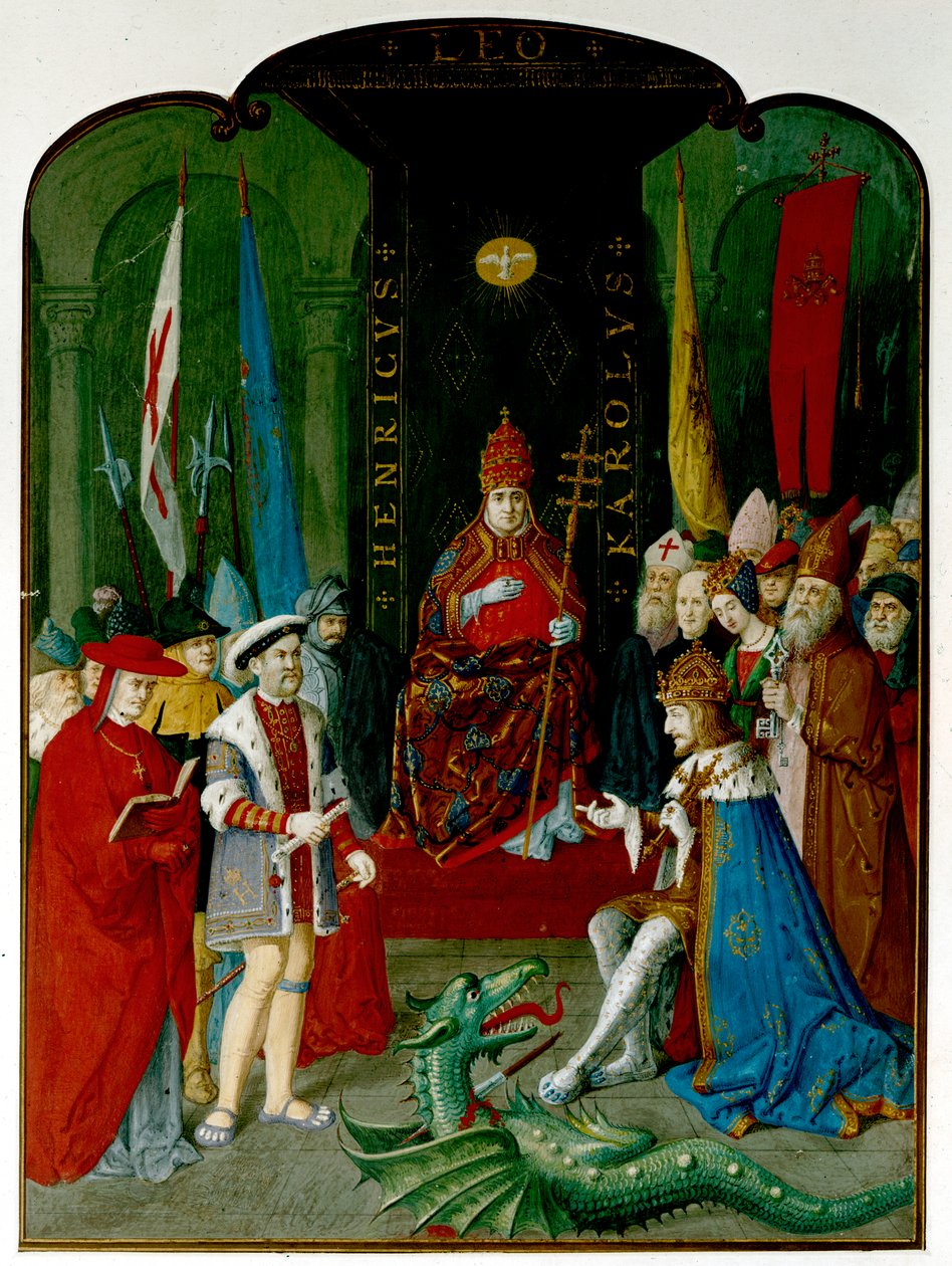 Le roi Henri VIII en dispute avec l