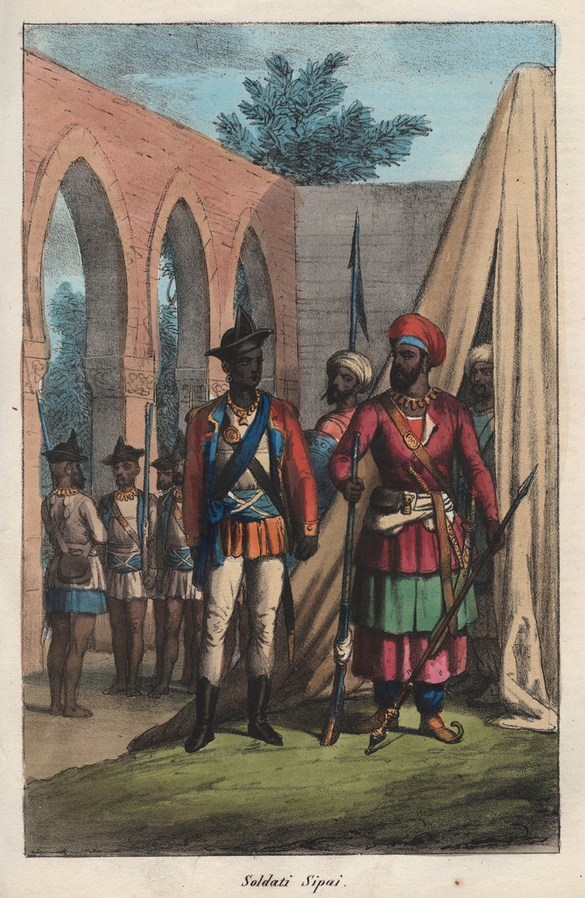 Les cipayes, armée composée d