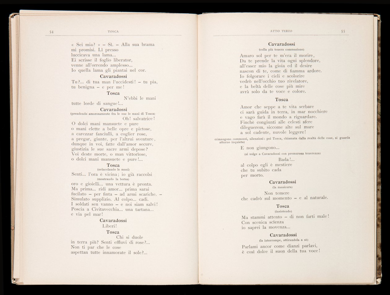 Libretto della Tosca par Giacomo Puccini, Édition Ricordi, Italie - Italian School