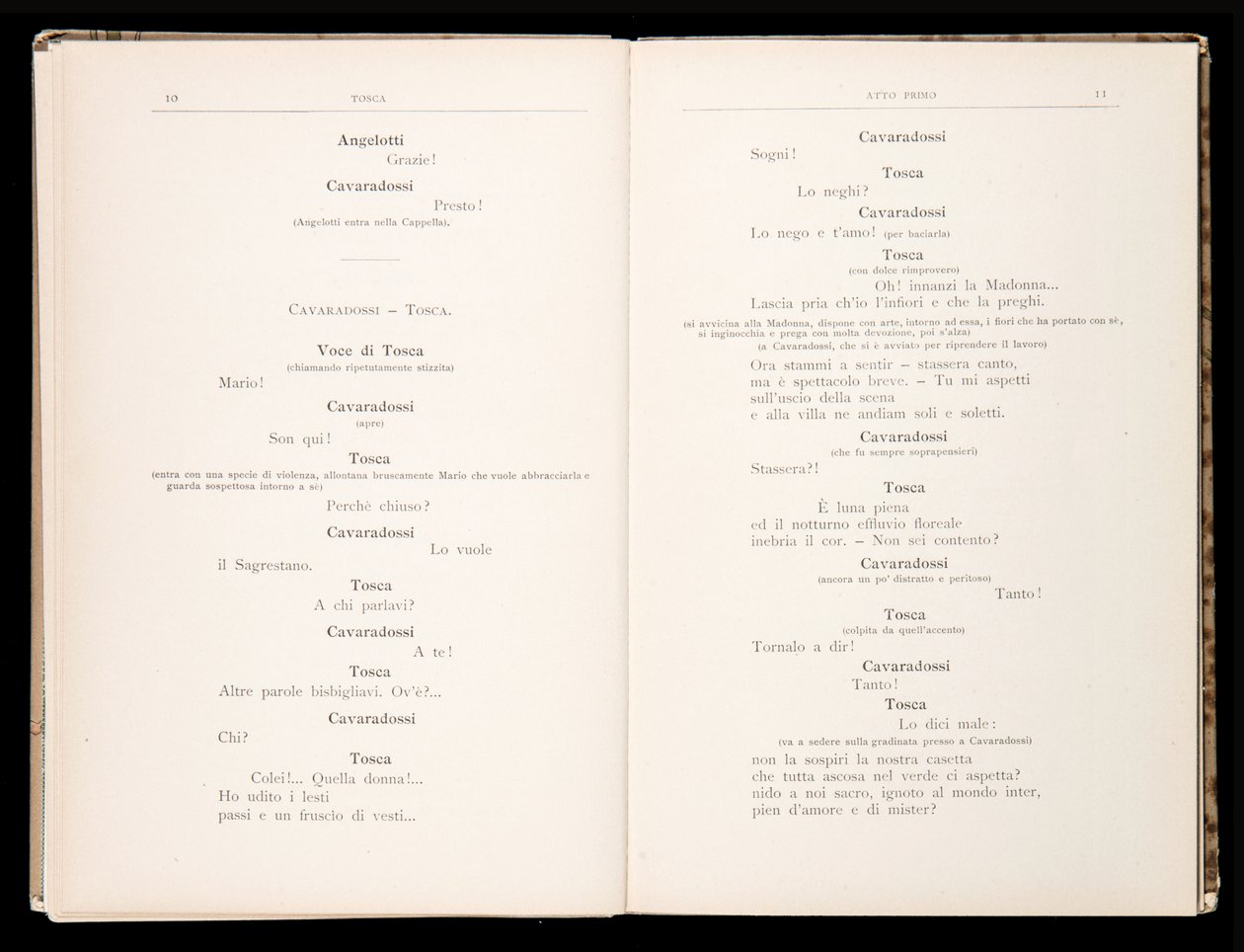 Libretto della Tosca par Giacomo Puccini, Édition Ricordi, Italie - Italian School