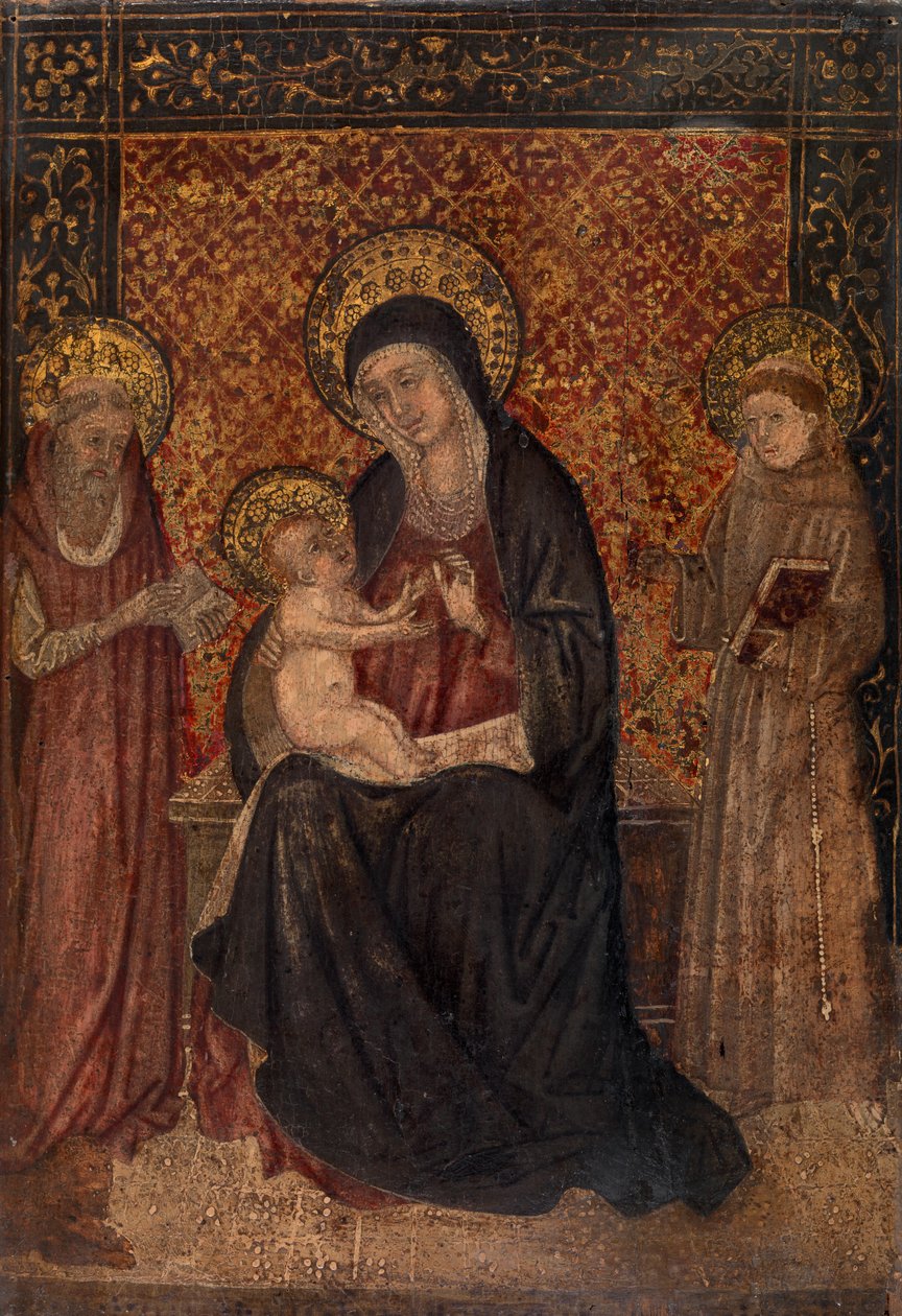 Madone et enfant avec saints - Italian School