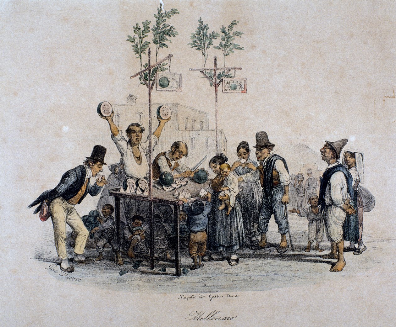 Vendeur de melons, Italie - Italian School
