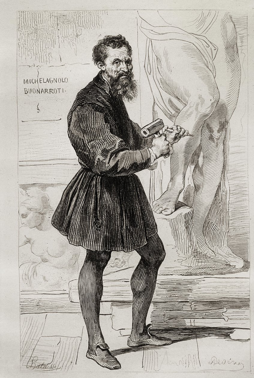 Michelangelo Buonarroti Sculpteur - Italian School