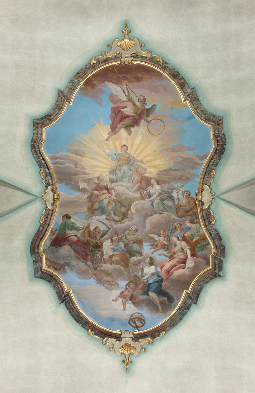 Milan, Église de San Francesco da Paola, Fresque Hall Palazzo - Italian School