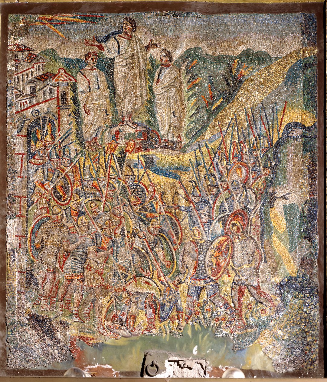 Moïse sur le mont Sinaï - Italian School