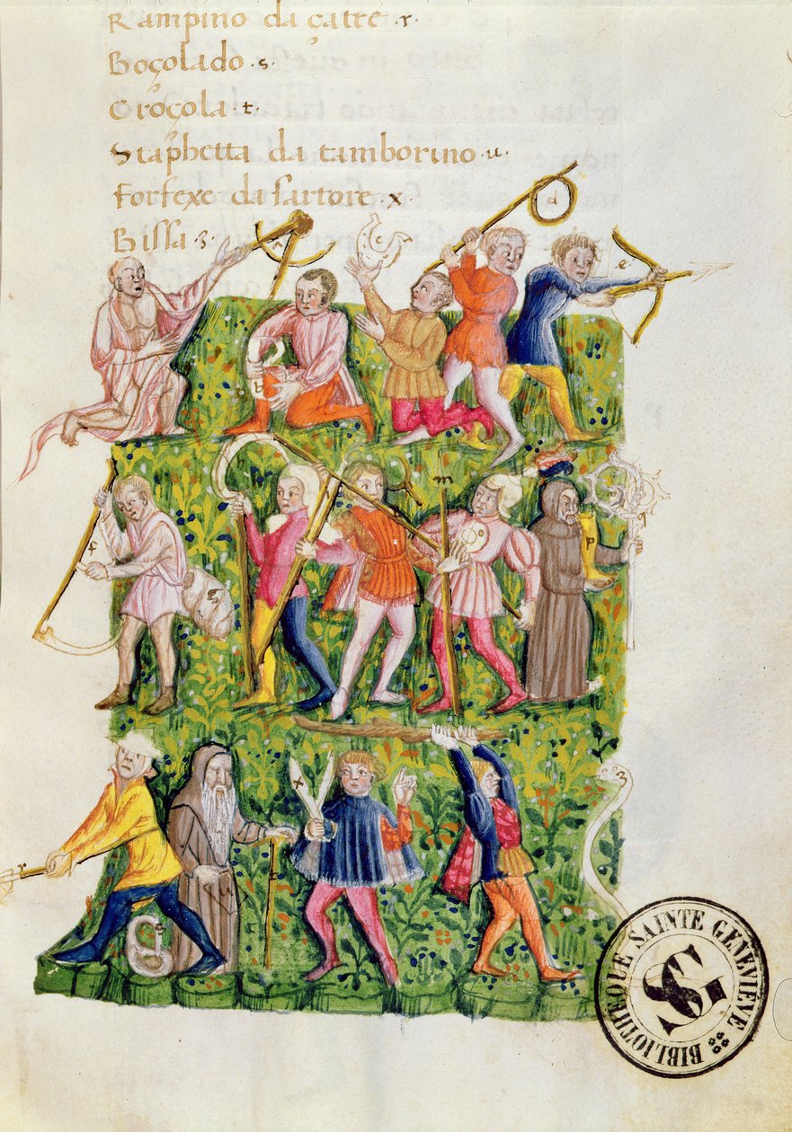 Ms.3368 Compétences en jardinage, miniature de Di Artificial Memoria - Italian School