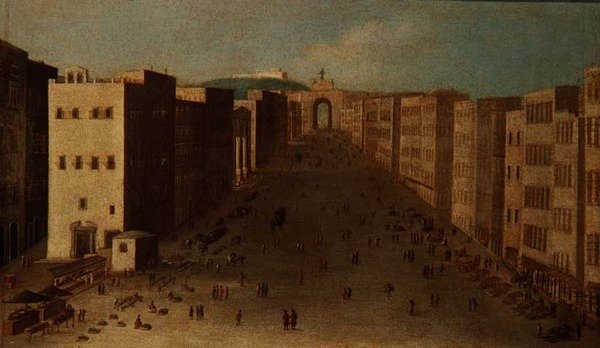 Scène de Rue Napolitaine - Italian School
