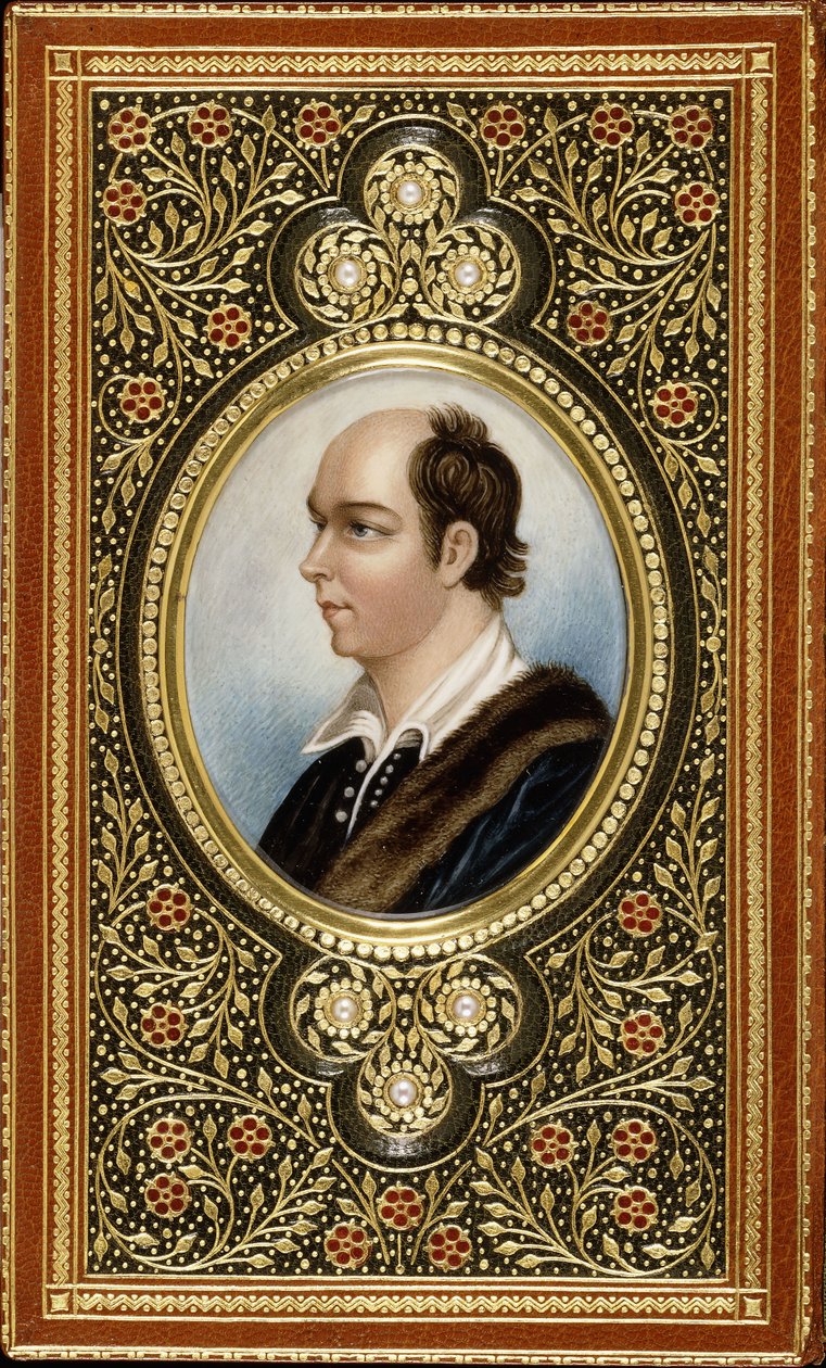 Miniature ovale portrait d