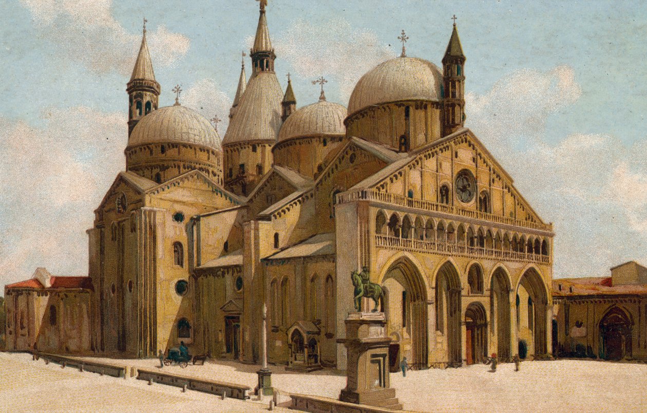 Padoue / Padoue : Église du Saint, Basilique de Saint-Antoine (chromolitho) - Italian School