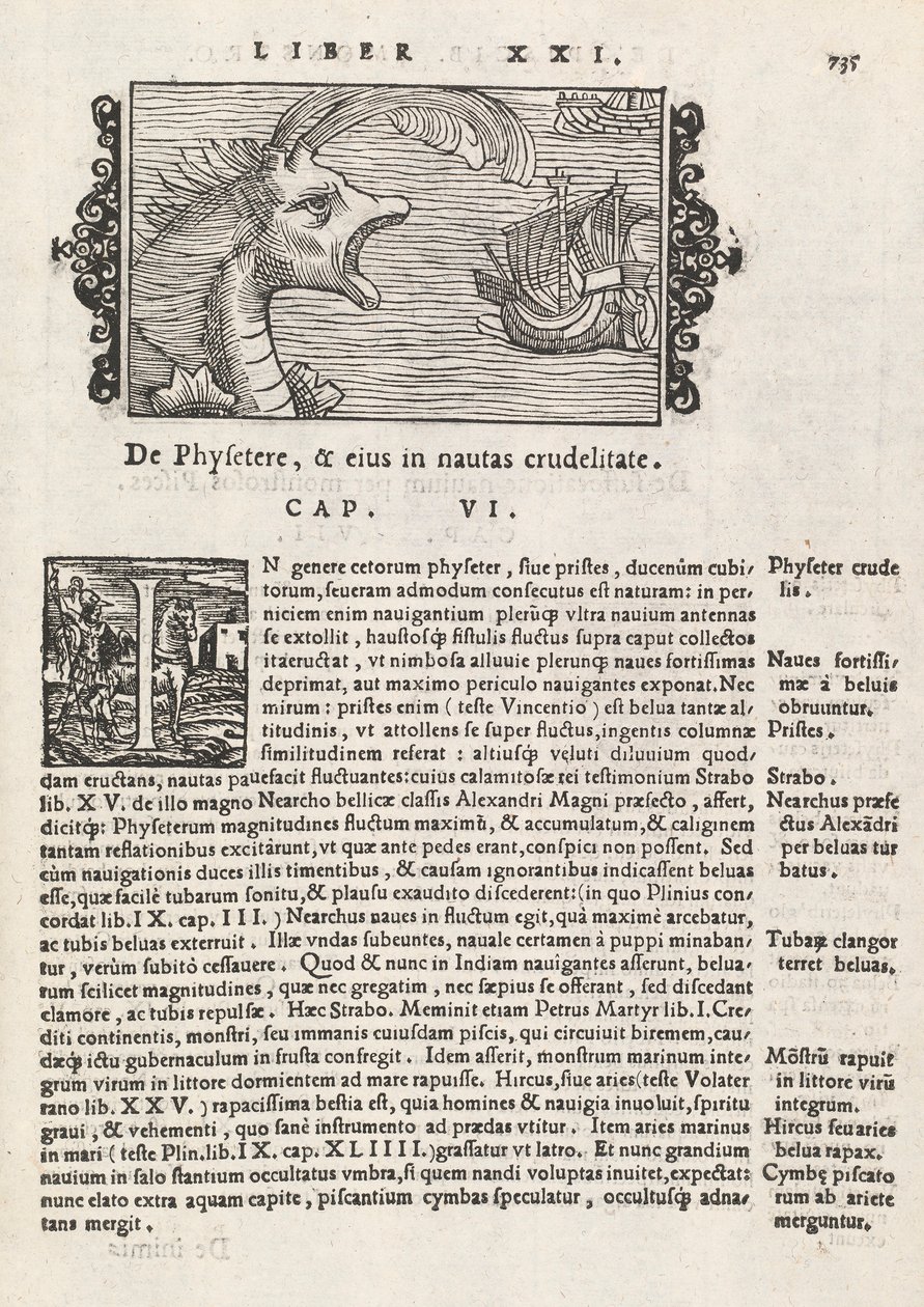 Page 735 de Historia De Gentivus Septentrionalibus par Magnus Olaus, Rome 1565 - Italian School