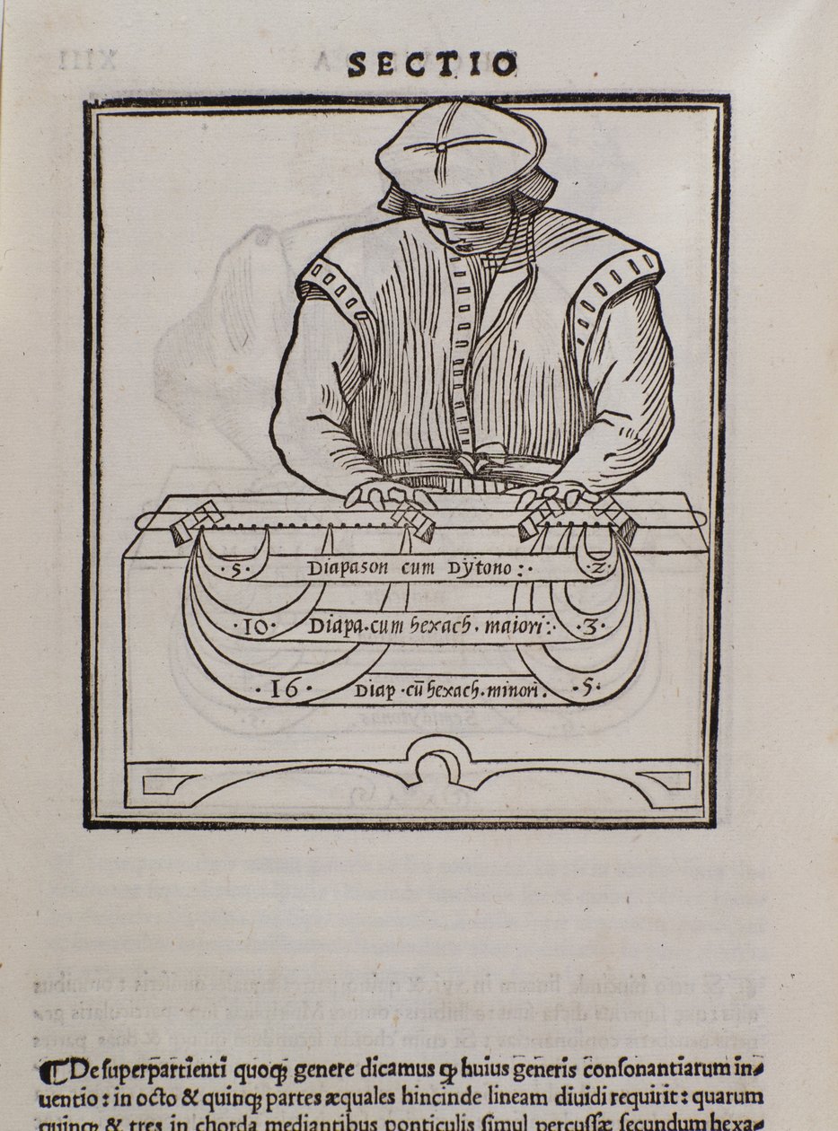 Page de Musica theorica par Lodovico Fogliani (1475?-1542) théoricien de la musique - Italian School