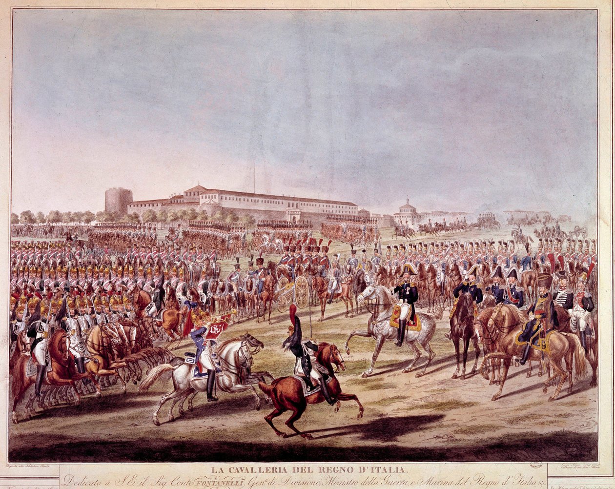 Parade de la cavalerie italienne du Royaume d