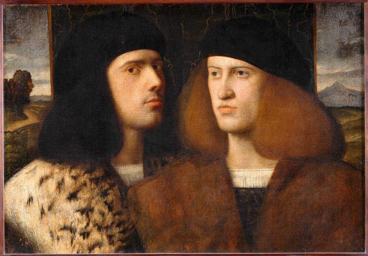 Portrait de deux jeunes hommes - Portrait of two young men … - Italian School