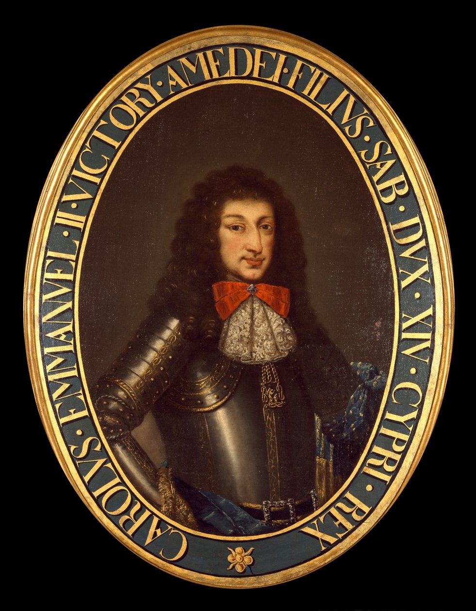 Portrait de Charles Emmanuel II (Carlo Emanuele II) (1634-1675), duc de Savoie. Peinture anonyme du 17ème siècle. Collection privée - Italian School