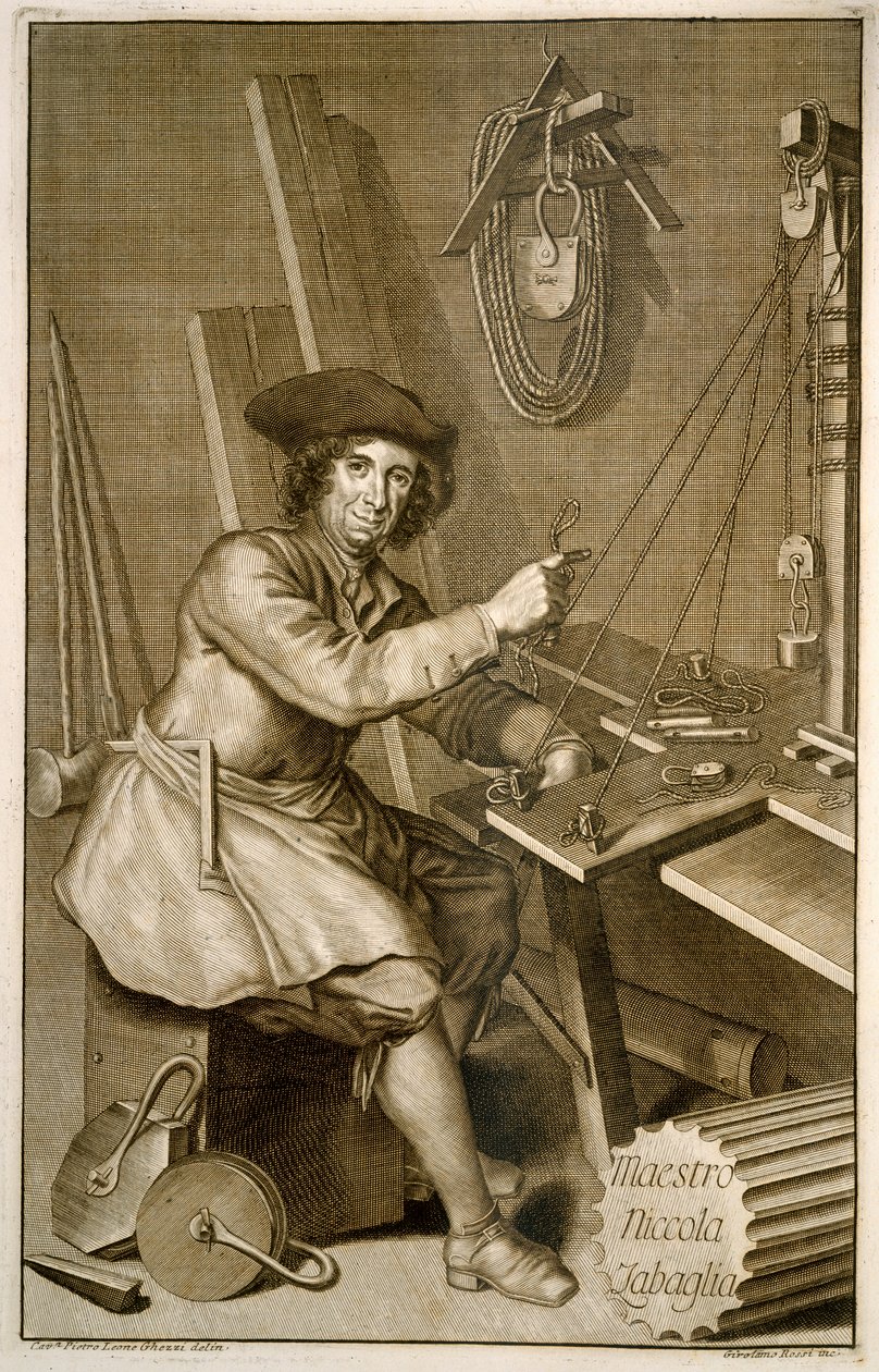 Portrait de Maestro Niccola Zabaglia - Italian School