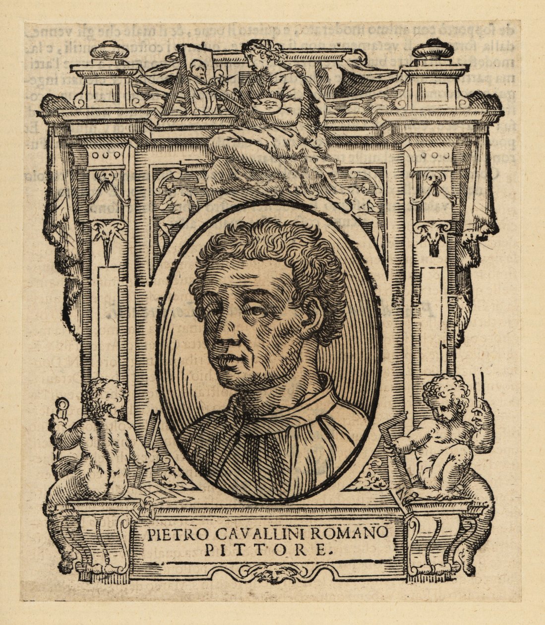 Portrait de Pietro Cavallini, peintre et mosaïste italien du Moyen Âge tardif - Italian School