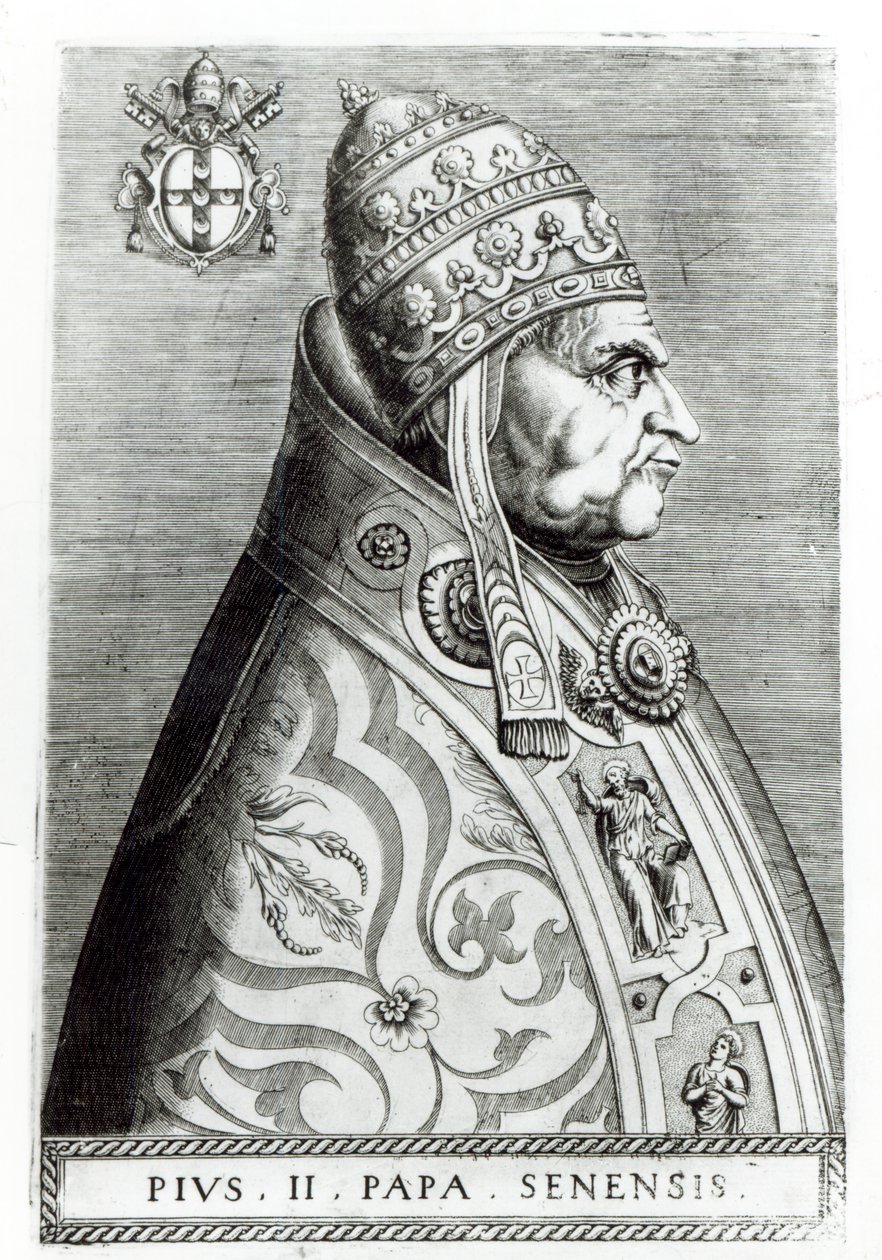 Portrait du pape Pie II - Italian School