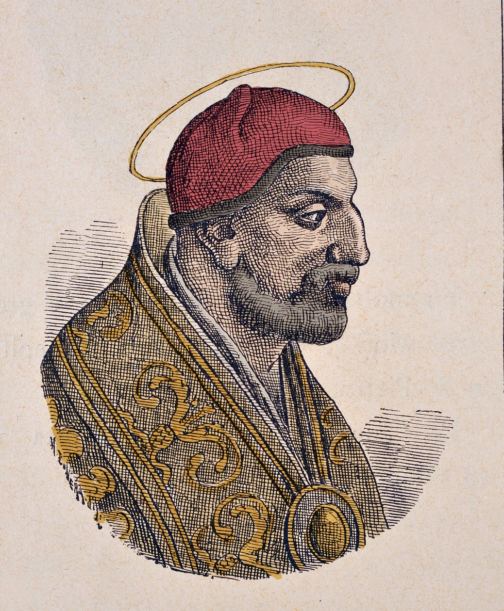 Portrait du pape Benoît II - Italian School