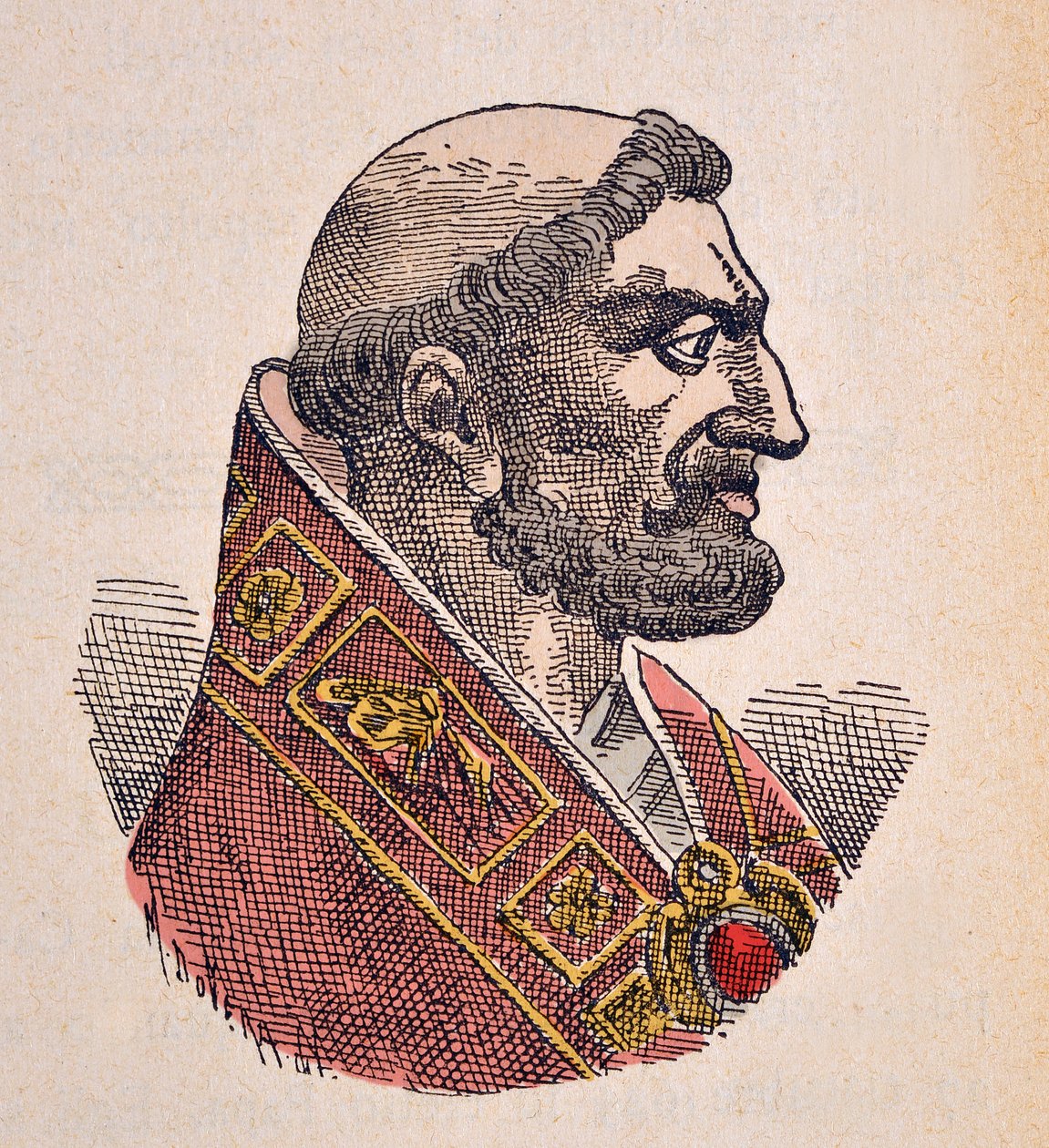 Portrait du Pape Boniface V (619-625) - Italian School