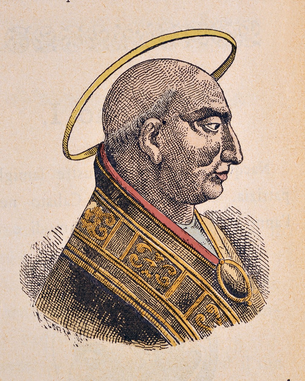 Portrait du Pape Calixte Ier (217-222) - Italian School