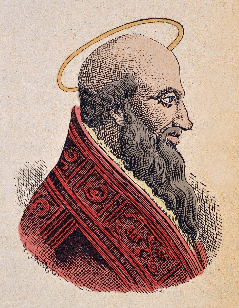 Portrait du Pape Éleuthère (ca. 175-189) - Italian School