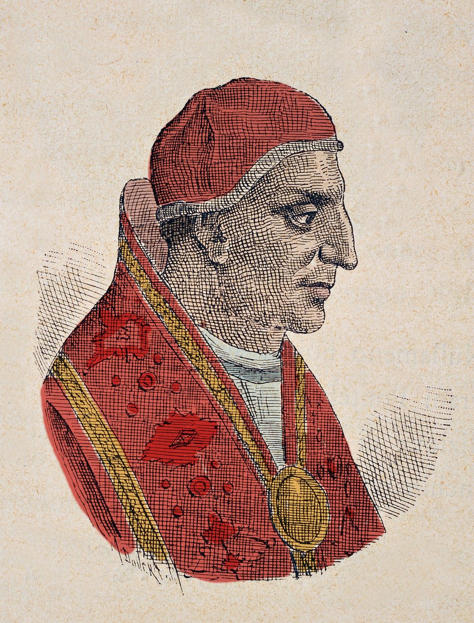 Portrait du Pape Étienne III (768-772) - Italian School