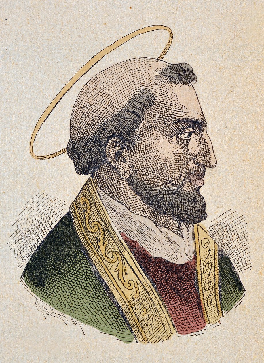 Portrait du Pape Évariste (Evaristus ou Evaristo I) (97-107) - Italian School