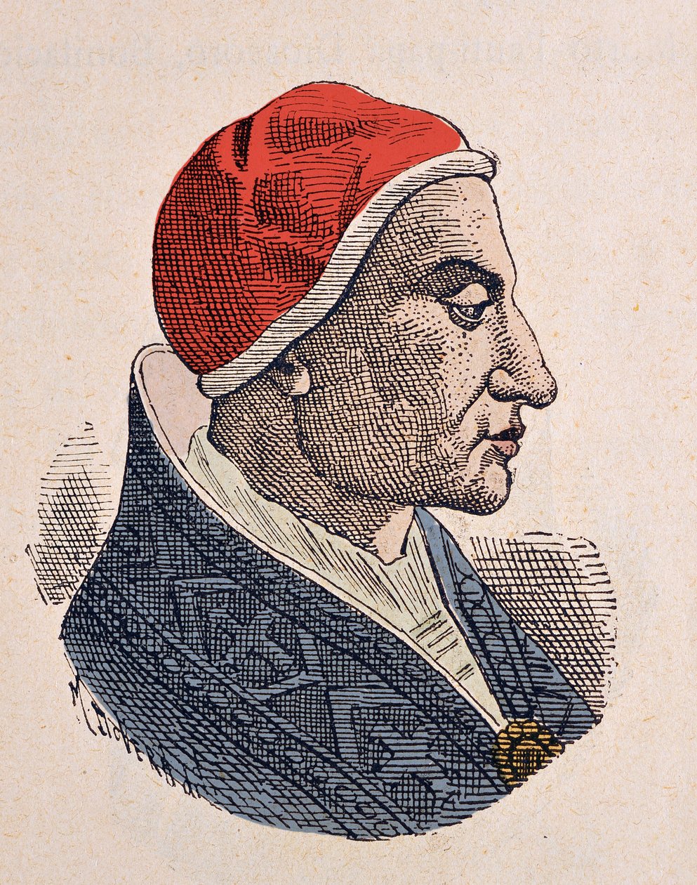 Portrait du Pape Félix IV (526-530) - Italian School