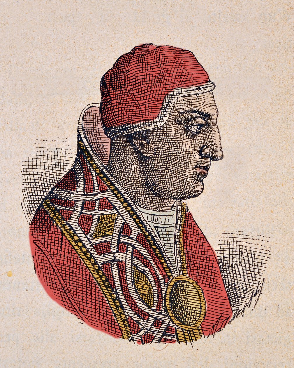 Portrait du pape Grégoire II - Italian School