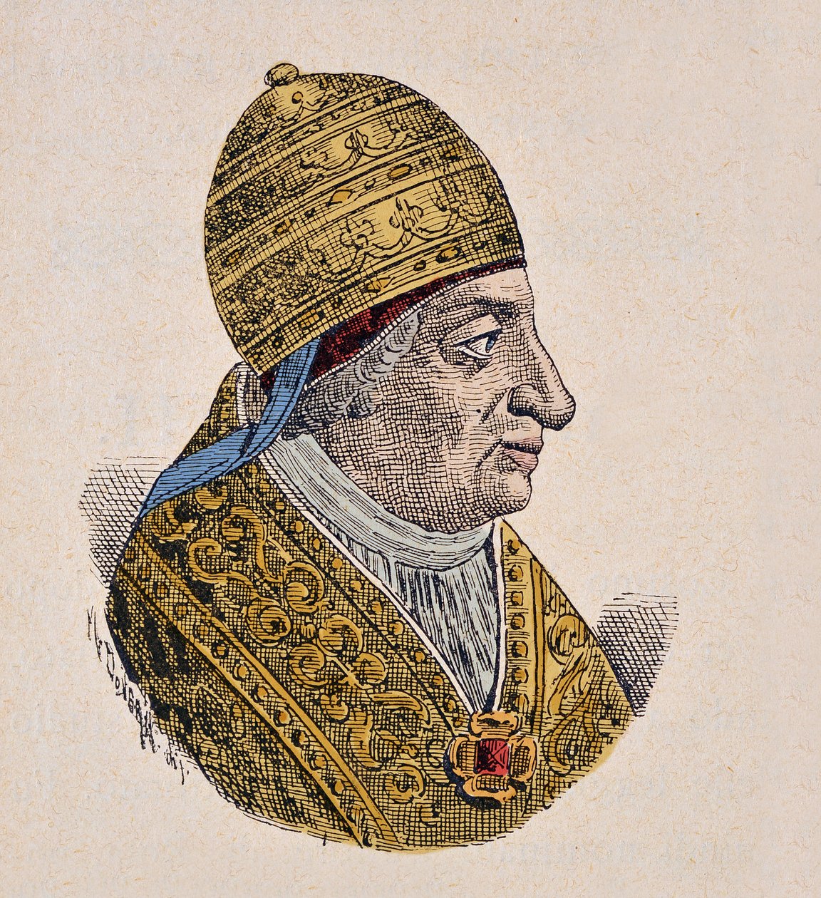 Portrait du Pape Innocent VII (1404-1406) - Italian School