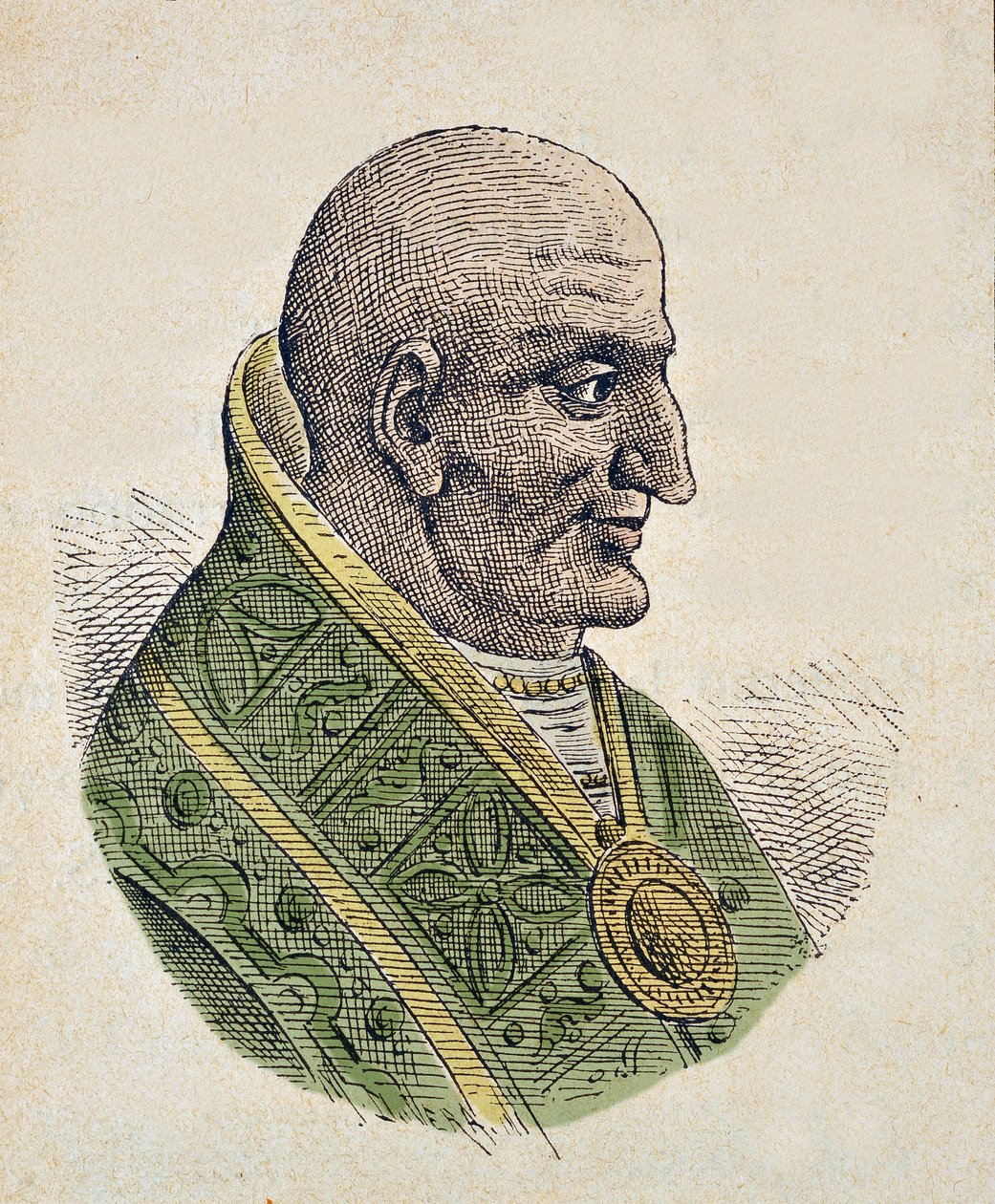 Portrait du Pape Jean VII (Giovanni ou Ioannes) (705-707) - Italian School