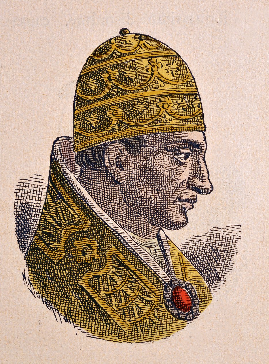 Portrait du Pape Jean X (914-928) - Italian School