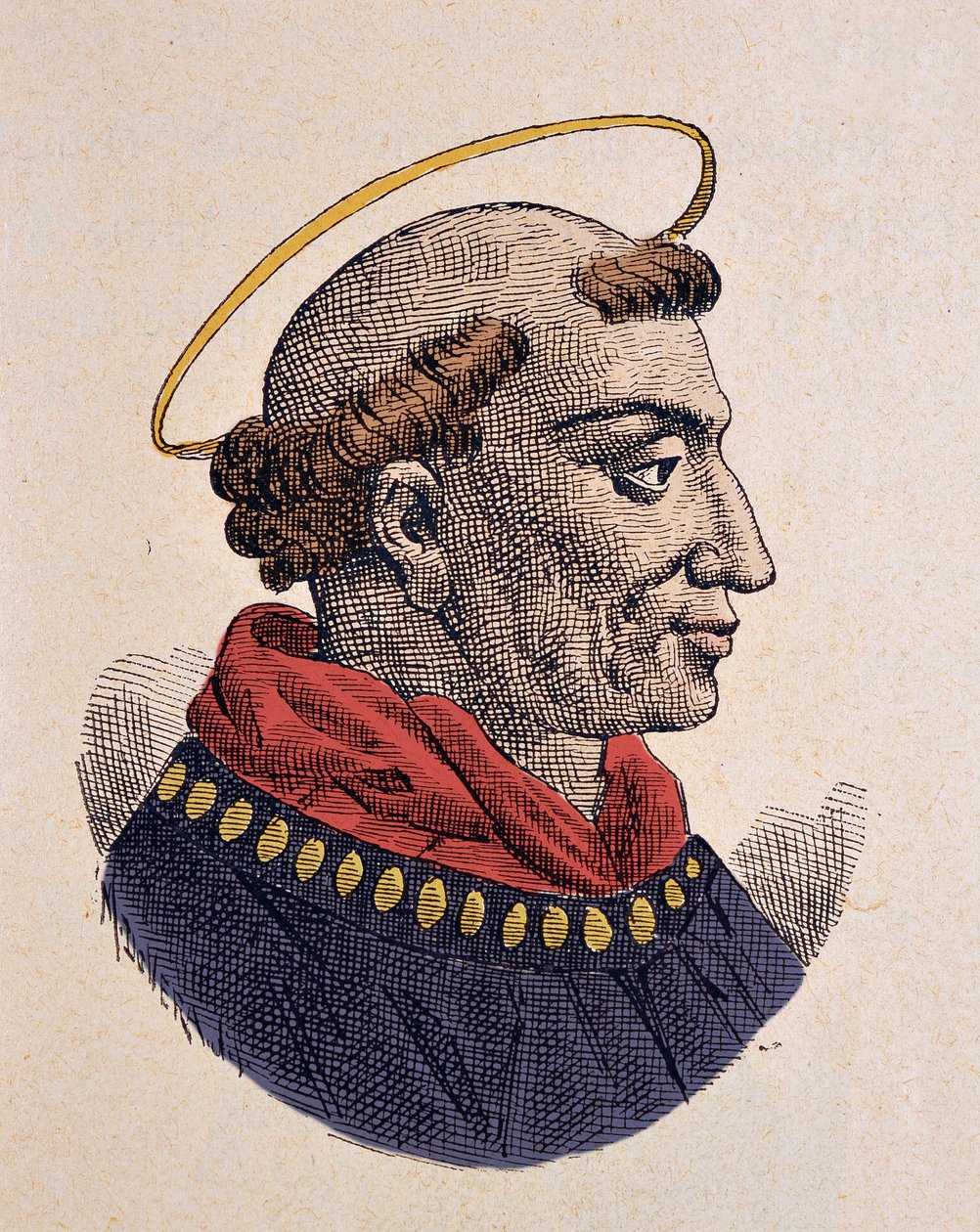 Portrait du pape Léon IV (847-855) - Italian School