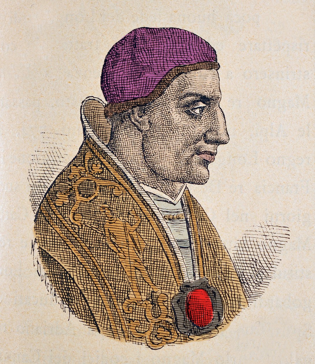 Portrait du pape Paul Ier (Paolo, Paulus) (757-767) - Italian School