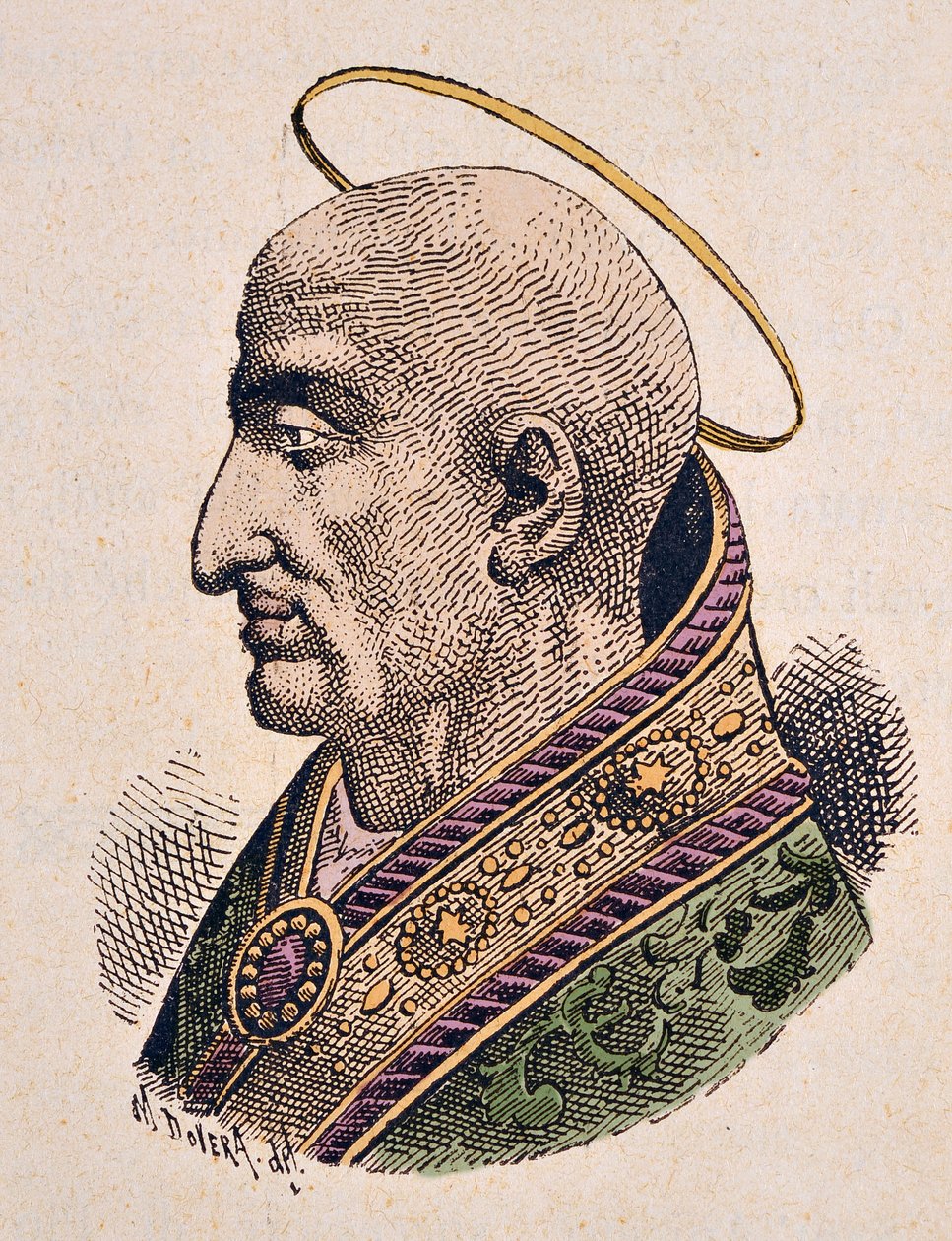 Portrait du Pape Pie Ier (Pius ou Pio) (ca. 144-155) - Italian School