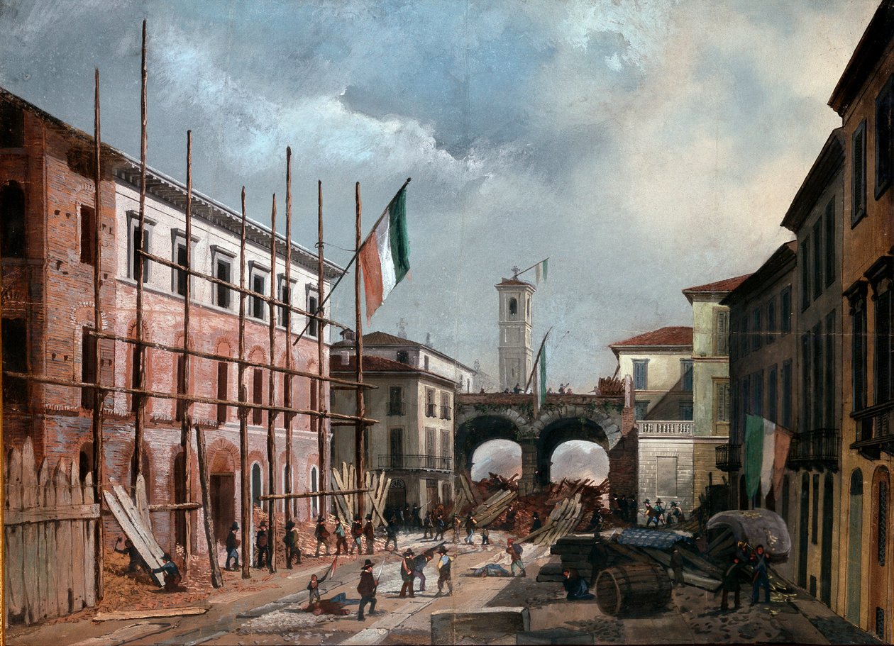 Révolutions de 1848, Cinq Jours de Milan : défense de l