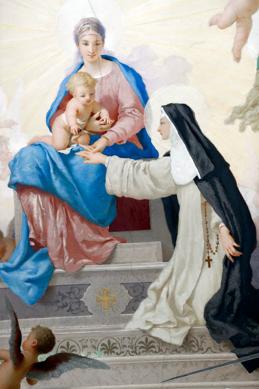 Église Sainte-Catherine (Chiesa di Santa Caterina). Sainte Catarina et Vierge à l